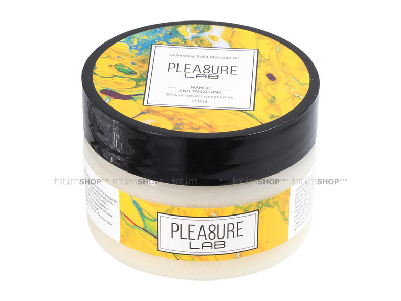 Твердое массажное масло Pleasure Lab Refreshing манго и мандарин, 100 мл