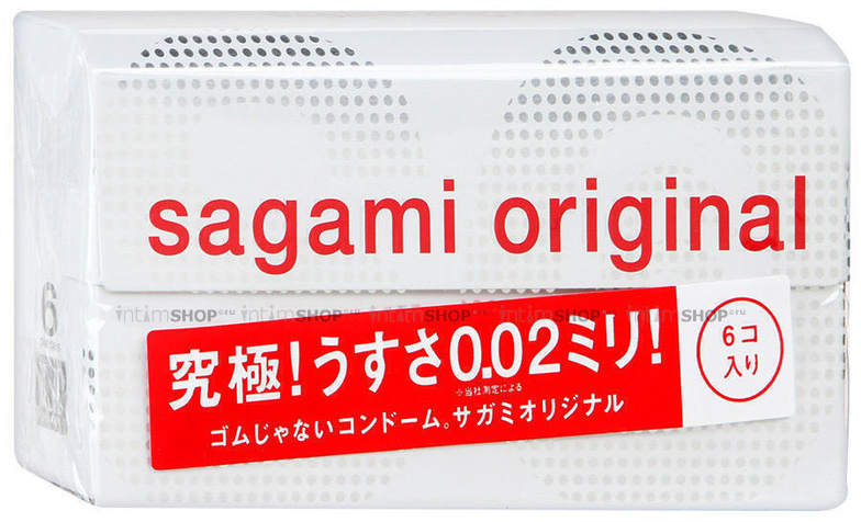 Полиуретановые презервативы Sagami Original 0.02, 6шт от IntimShop