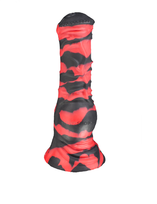 Фаллоимитатор EraSexa Пони L+, 26 см, красно-чёрный от IntimShop