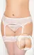 Пояс для Чулок и Стринги Soft Line кружевные белые, XXXL