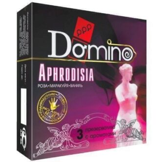 Презервативы Domino Aphrodisia Роза, Маракуя, Ваниль, 3 шт