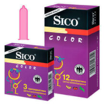 Презервативы Sico №12 Color цветные ароматизированные