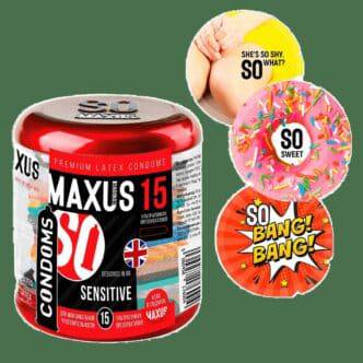 Презервативы ультратонкие Maxus Sensitive, 15 шт