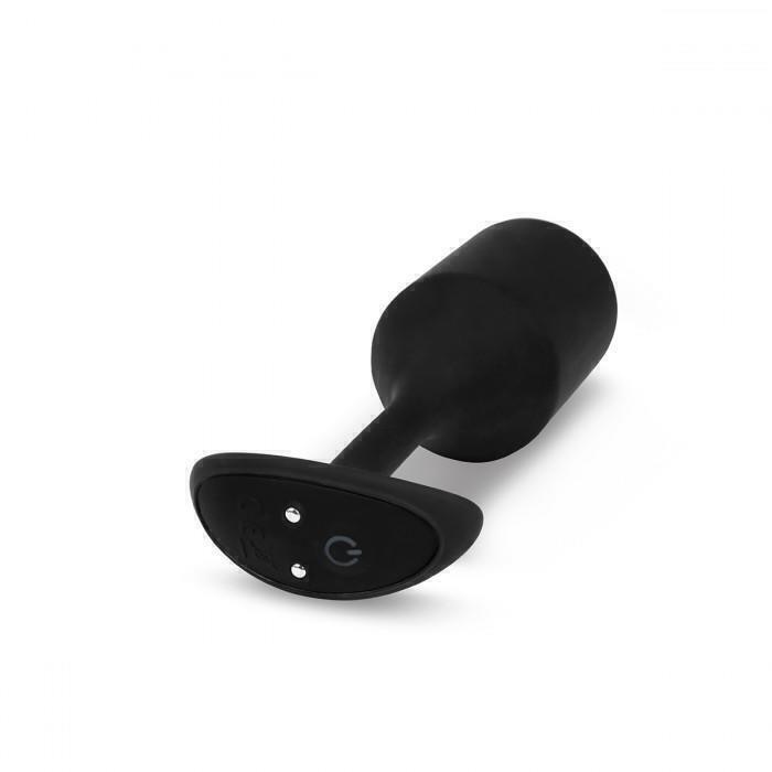Вибропробка для ношения b-Vibe Vibrating Snug Plug 4, черная