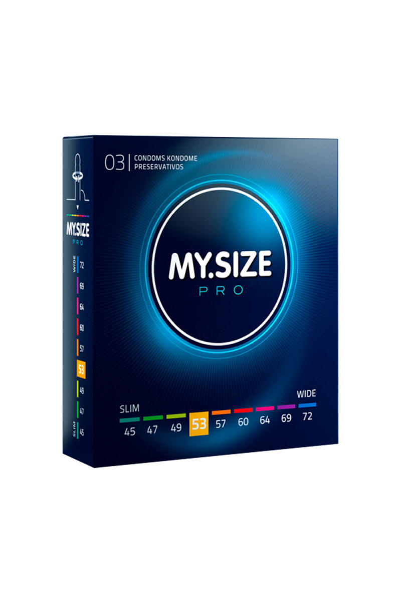Презервативы ультратонкие MY.SIZE PRO размер 53, 3 шт