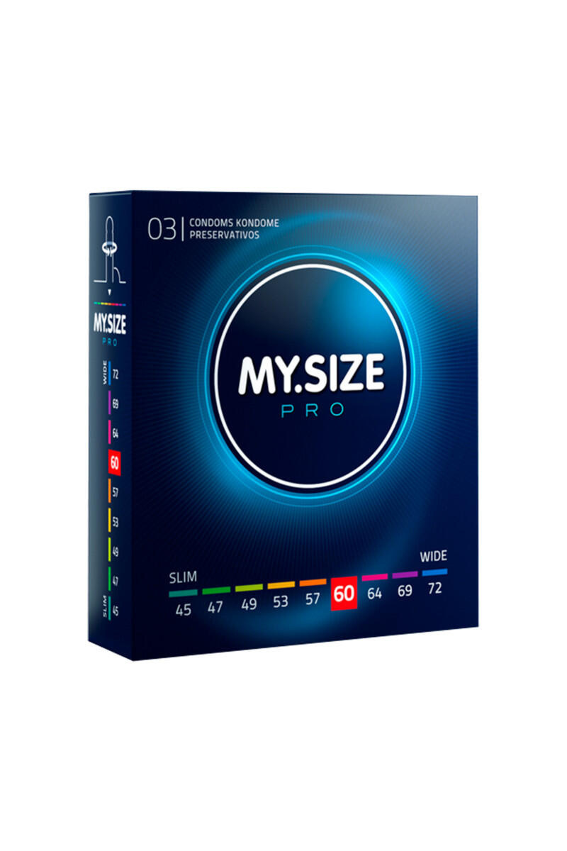 Презервативы ультратонкие MY.SIZE PRO размер 60, 3 шт