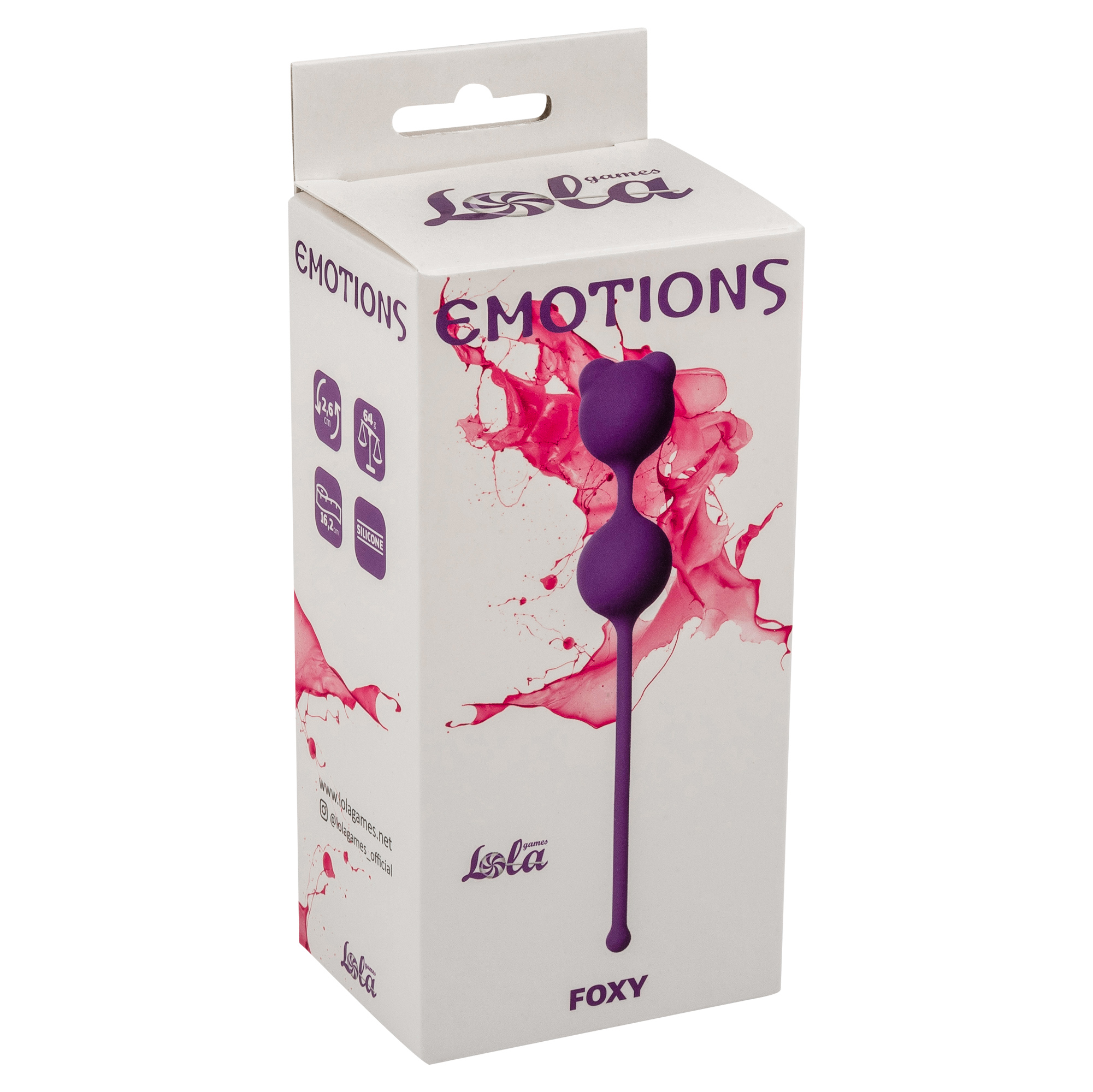 Вагинальные шарики Lola Games Emotions Foxy, фиолетовые