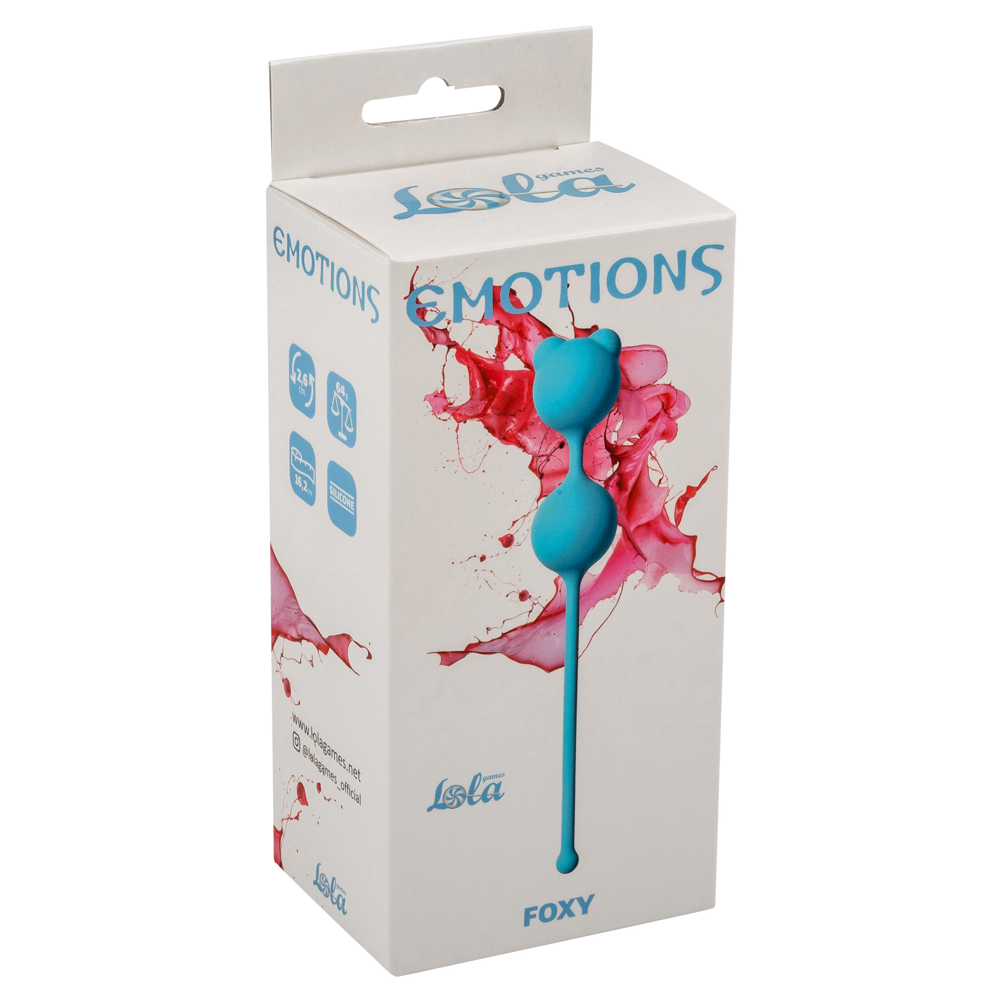 Вагинальные шарики Lola Games Emotions Foxy, голубые