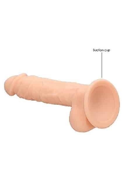 Фаллоимитатор Silicone Dildo With Balls - 17,8 см. Shots от IntimShop