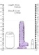 Фаллоимитатор из эластомера Shots Realrock, 19 см, фиолетовый