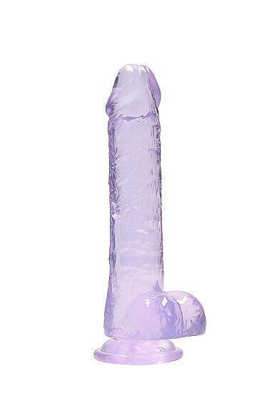 Фаллоимитатор из эластомера Shots Realrock, 21 см, фиолетовый