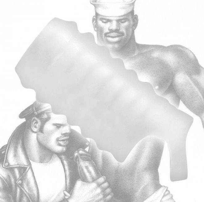 Ребристая насадка на пенис Stroker Sheath Tom of Finland