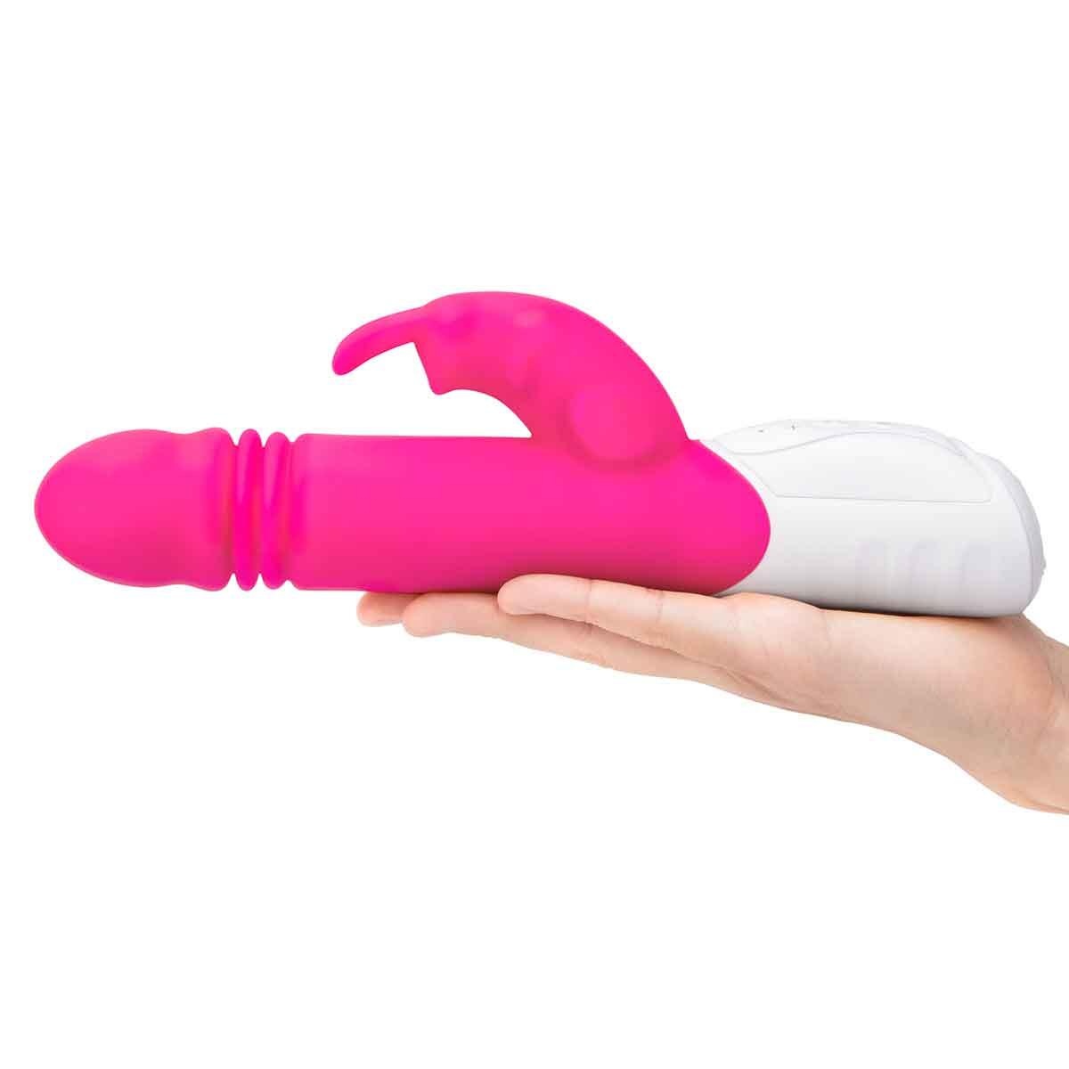 Вибратор-кролик фрикционный Rabbit Essentials G-Spot Thrusting, розовый