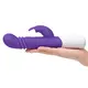 Вибратор-кролик фрикционный Rabbit Essentials Thrusting Slim Shaft, фиолетовый