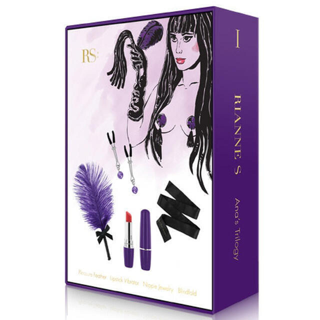 Набор Rianne S Ana's Trilogy Set I с вибропулей 4 предмета, фиолетовый