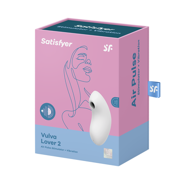 Вакуумный стимулятор клитора с вибрацией Satisfyer Vulva Lover 2, белый