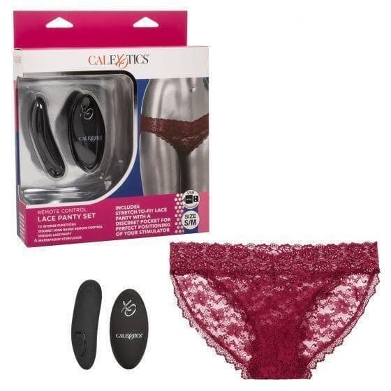 Вибровкладка в трусики CalExotic Remote Control Set с трусиками S/M, черная от IntimShop