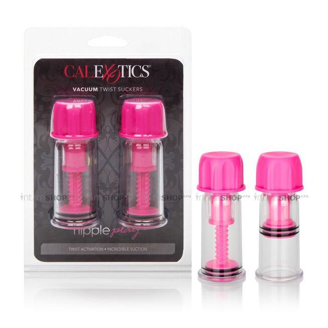 Присоски для сосков Nipple Play® Vacuum Twist Suckers - Pink California Exotic Novelties от IntimShop