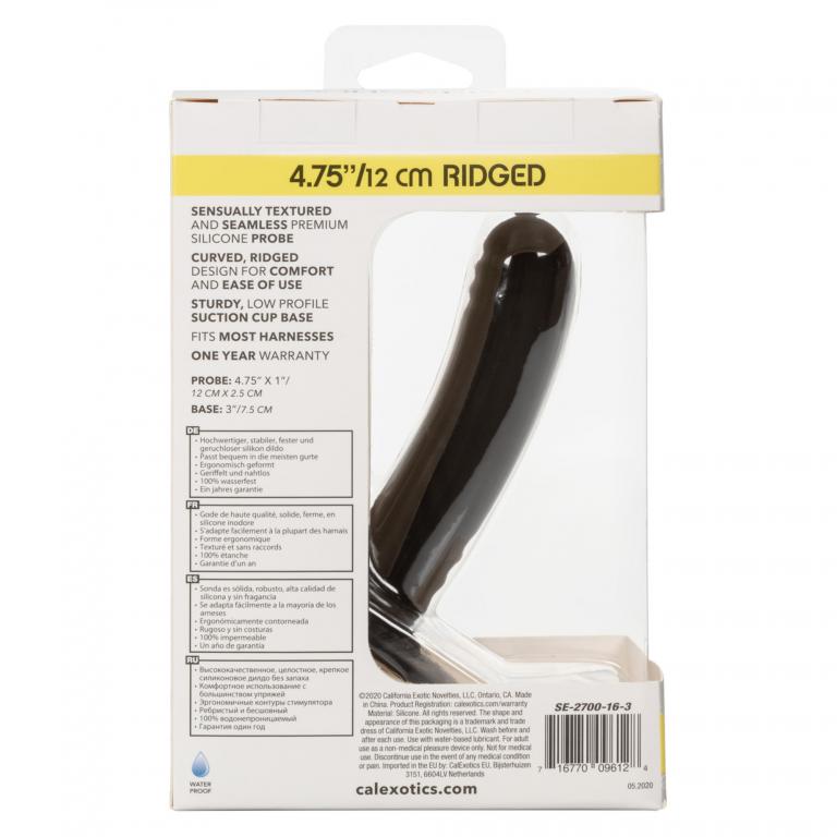 Фаллоимитатор CalExotics Boundless Ridged Probe 12 см, черный