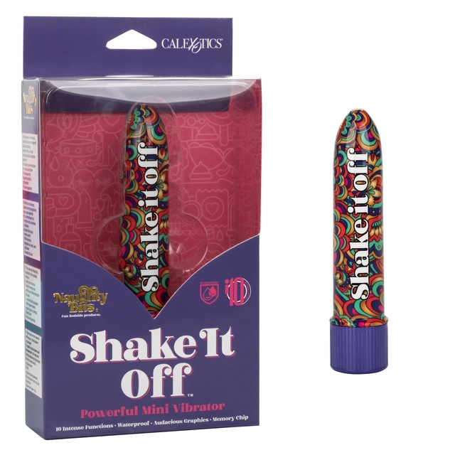 Вибропуля CalExotics Naughty Bits Shake It Off, разноцветная