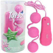 Шарики анальные с вибрацией Toy Joy Power Balls, розовый