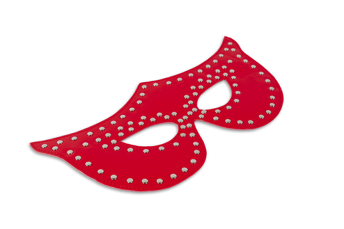 Таинственная маска с заклёпками Пикантные штучки, красный