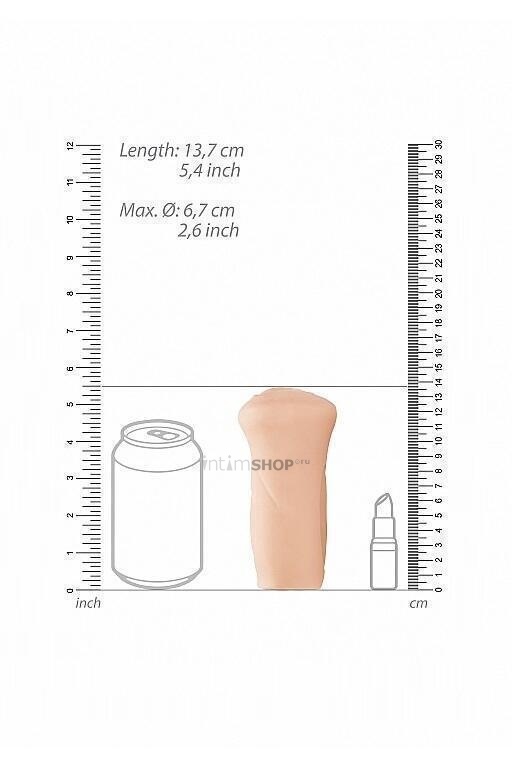 Мастурбатор вагина с самолубрикацией Shots SLT, телесный