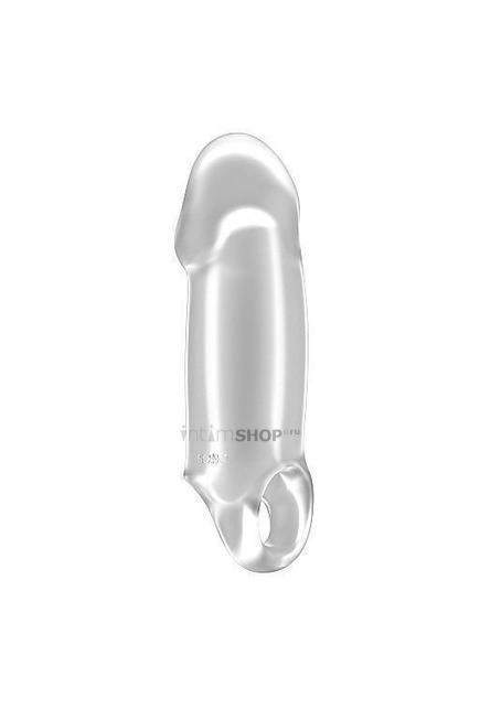 

Увеличивающая насадка закрытого типа с кольцом для фиксации на мошонке No.37 - Stretchy Thick Penis Shots