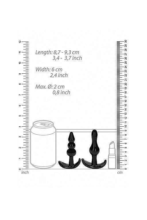 Набор анальных прбок No. 80 4-Piece Butt Plug Set Shots