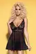 Сорочка и стринги Obsessive Imperia babydoll, размер L/XL