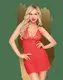 Сорочка и трусики-стринги Penthouse Bedtime Story M/L, красная