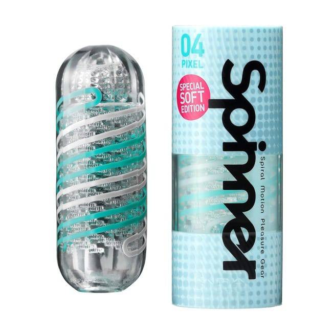 Мастурбатор Tenga Spinner 04 Pixel Special Soft, бирюзовый