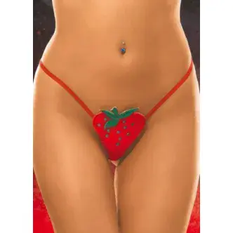 Стринги Soft Line Клубничка, красные S/L