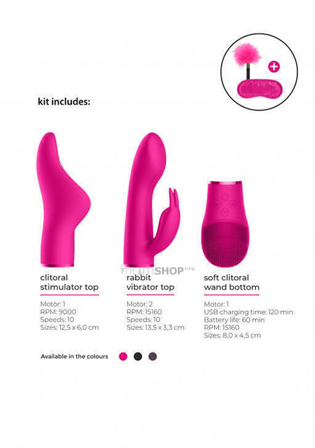 Набор Shots Switch Pleasure Kit #1, розовый - фото 3