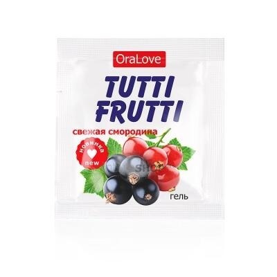 

Съедобная гель-смазка Tutti-Frutti OraLove Свежая смородина, 4 мл саше