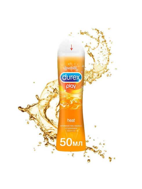 Смазка Durex Play Heat на водной основе, 50 мл флакон