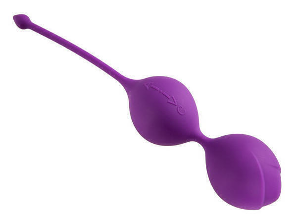 Вагинальные шарики на сцепке Adrien Lastic U-tone, фиолетовые