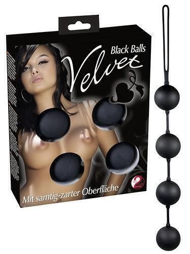 Анальные шарики Velvet Black Balls - фото 2