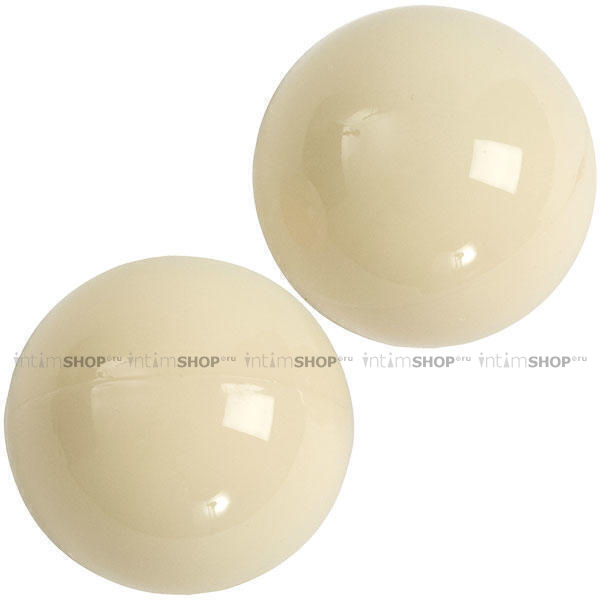 Вагинальные шарики Doc Johnson X-Large Ben Wa Balls белые