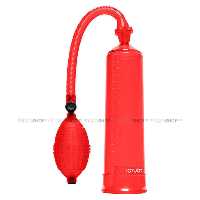 Вакуумная помпа Power Pump - Toy Joy Red, красная