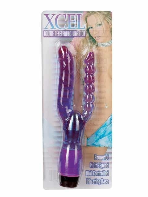 Вибромассажер Xcel анально-вагинальный, фиолетовый от IntimShop