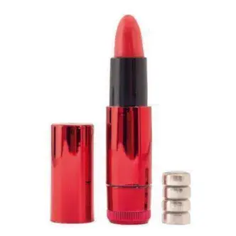 Вибропуля Помада Toyfа Black&Red в виде губной помады, красная