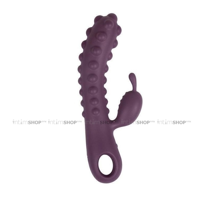 фото Вибромассажер Kokos Smon №1 с рельефными бугорками, фиолетовый