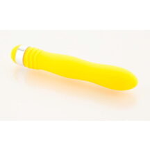 Вибромассажер водонепроницаемый Sexus Funny Five, желтый, 18 см