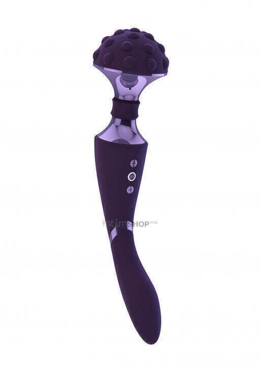 Двухсторонний вибромассажер Shots Shiatsu, фиолетовый
