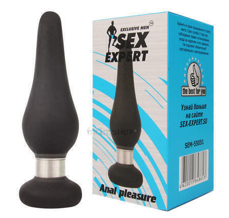 

Втулка анальная SexExpert Anal Pleasure, черная
