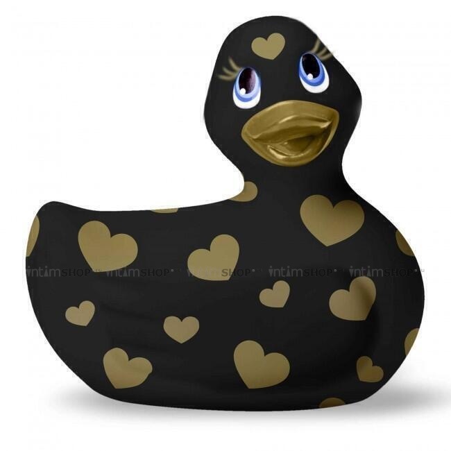 Вибратор-уточка Big Teaze Toys I Rub My Duckie 2.0 Romance, чёрный - фото 1