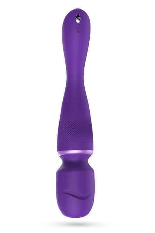 Вибромассажер We-Vibe Wand с насадками, фиолетовый