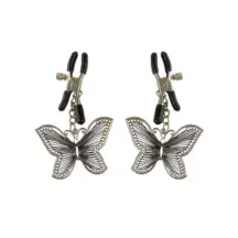 Зажимы на соски PipeDream Butterfly Nipple Clamps, серебристый