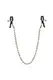 Зажимы на соски California Exotic Novelties Nipple Clamps с цепью, серебристые